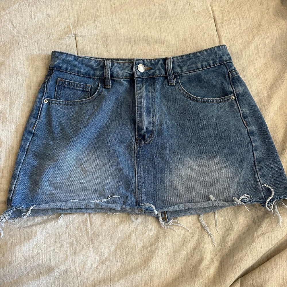 Denim Mini Skirt